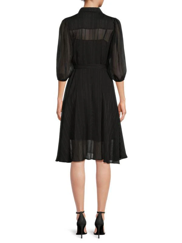 Nannette Pintuck Striped Midi Dress 2