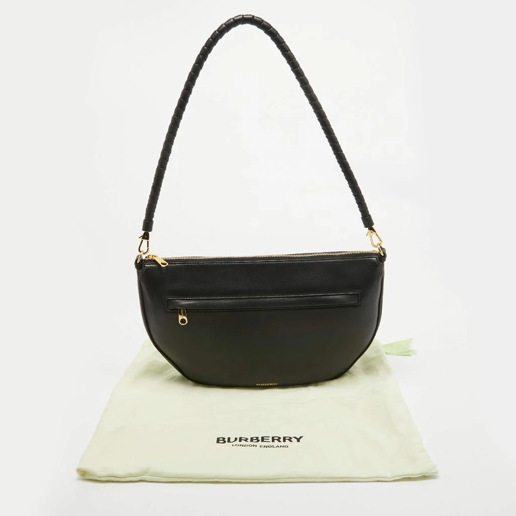 Burberry Burberry Black Leather Large Olympia Shoulder Bag 9