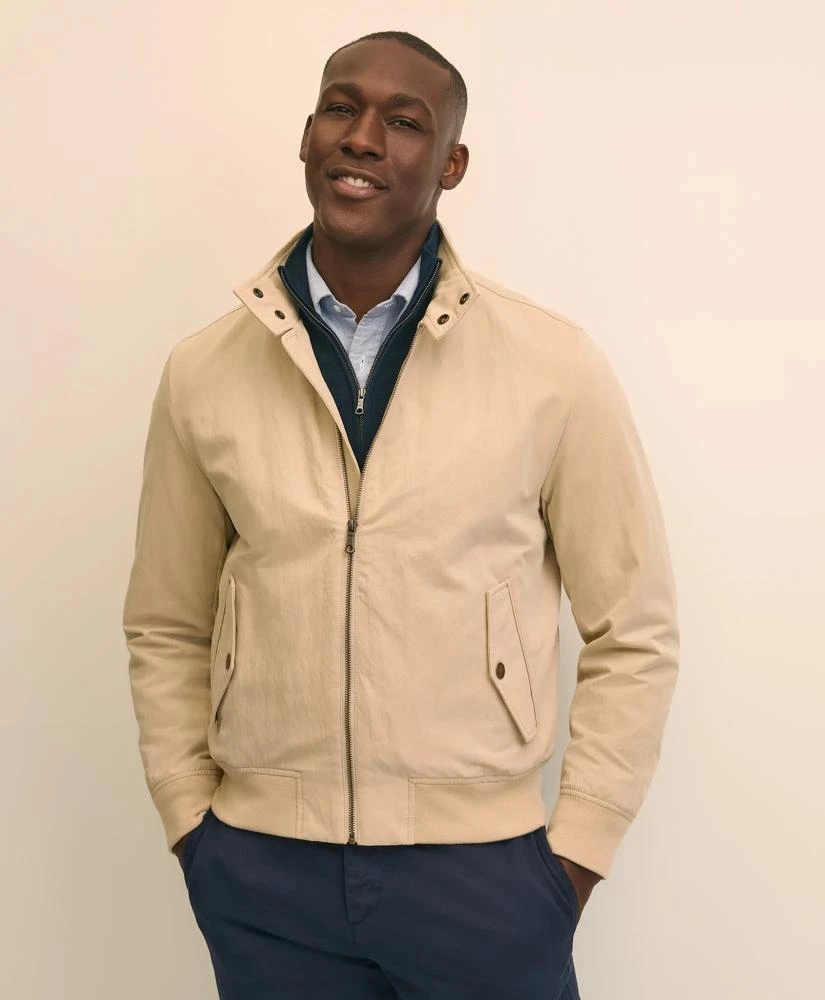 Brooks Brothers Bomber Jacket in Cotton Blend 1