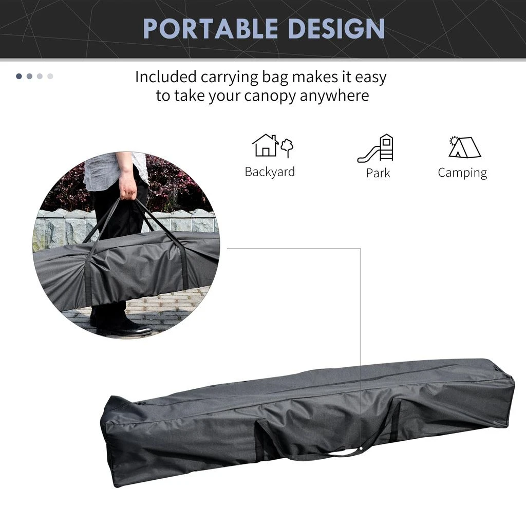 Streamdale Furniture Streamdale 13' x 13' Pop Up Canopy Tent 4