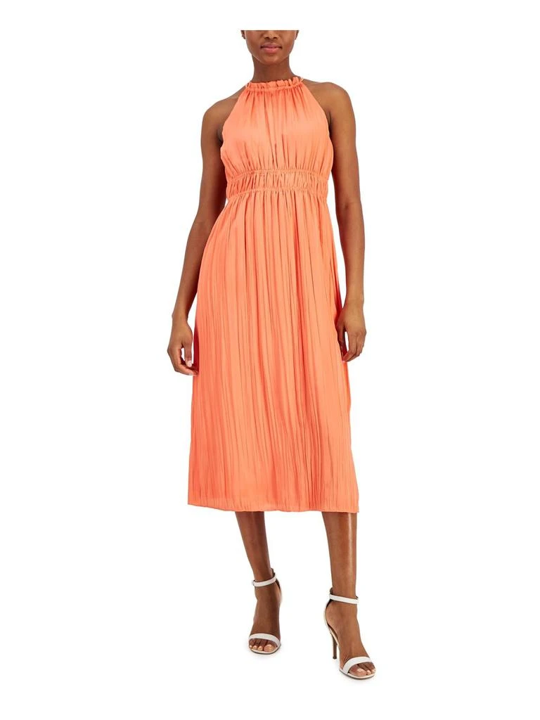 Anne Klein Womens Wedding Guest Midi Halter Dress 1