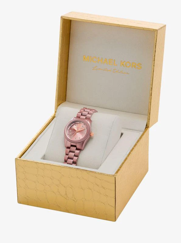Michael Kors Limited-Edition Petite Lexington Pink-Tone Watch 5