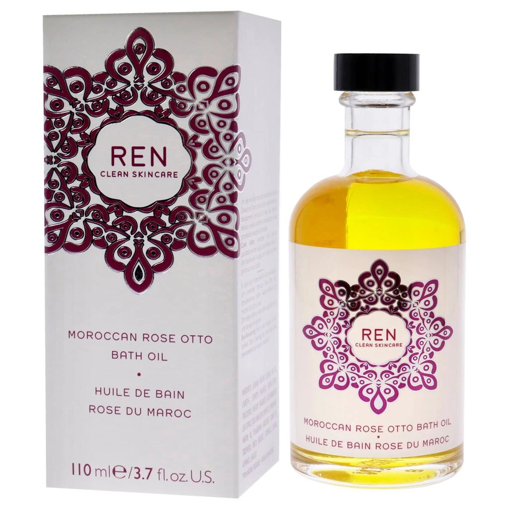 REN Clean Skincare Moroccan Rose Otto Bath Oil by  for Unisex - 3.7 oz Oil 4