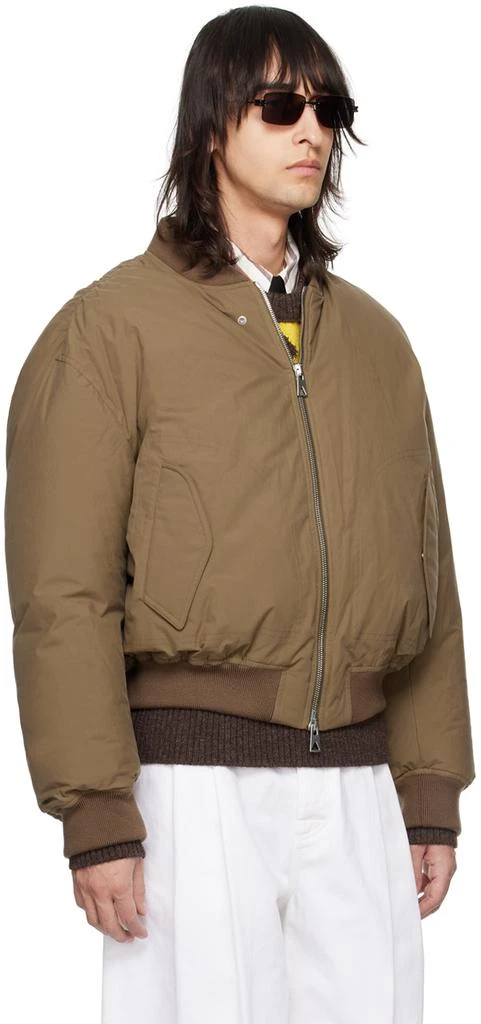 Bottega Veneta Brown Down Bomber Jacket 2