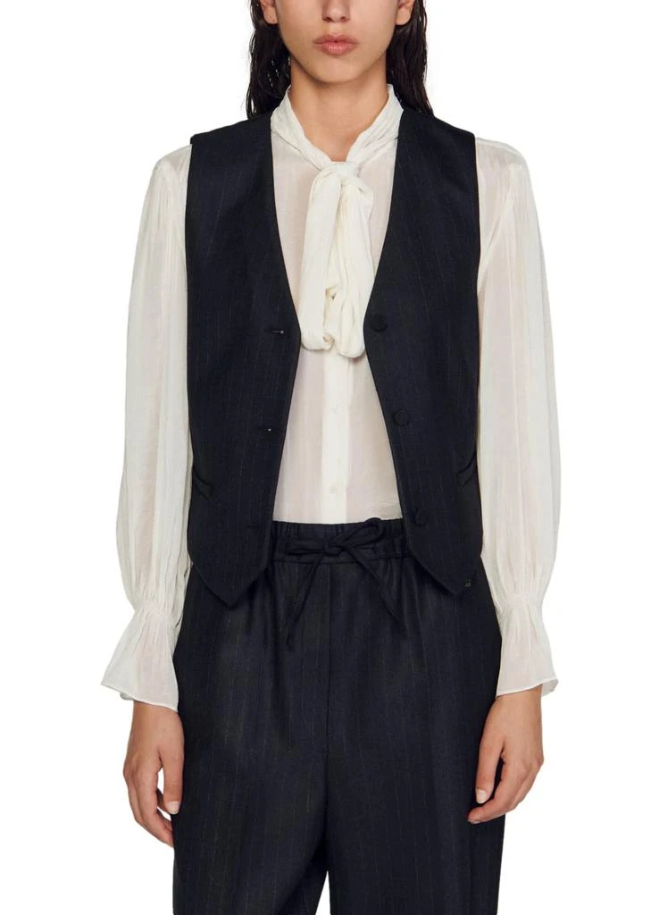 Sandro Pussy bow blouse 2