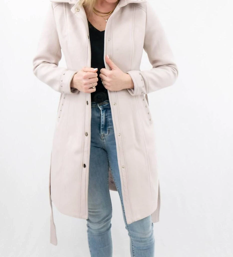 Coalition LA Coalition La - Vegan Wool Classic Stud Detail Coat