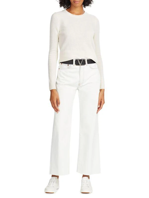 Valentino Logo Buckle Leather Belt 2