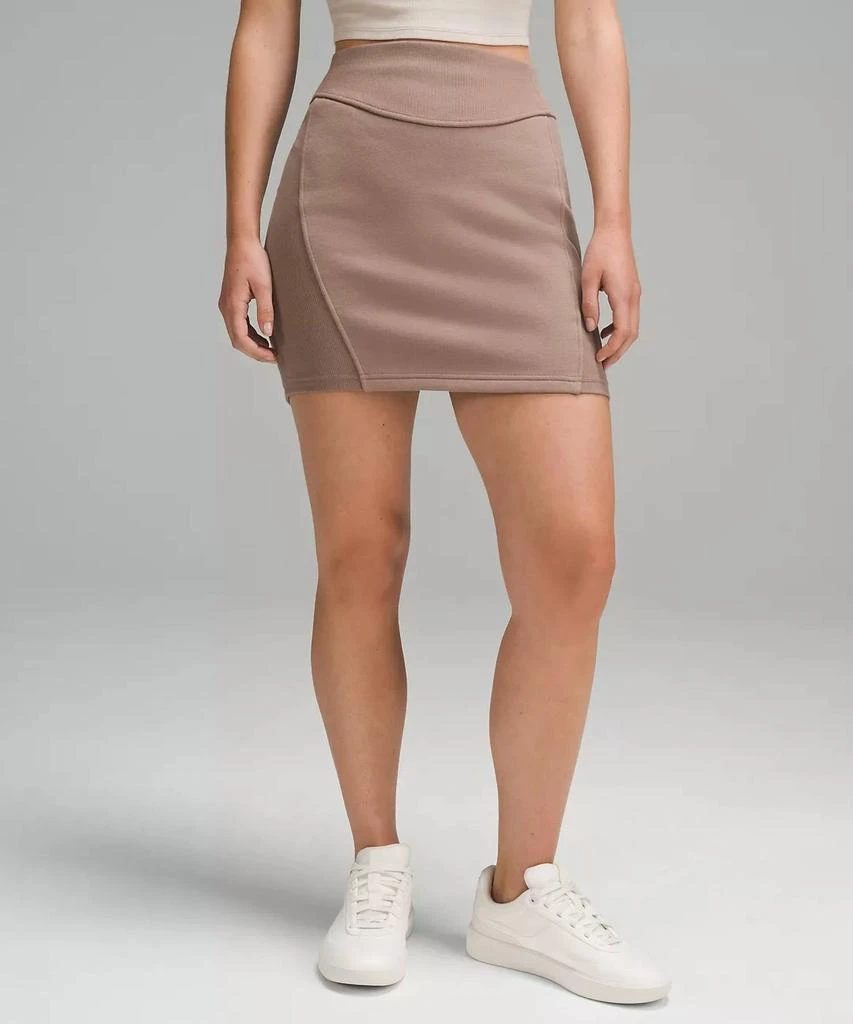 Lululemon Scuba High-Rise Mini Skirt In Taupetastic 1