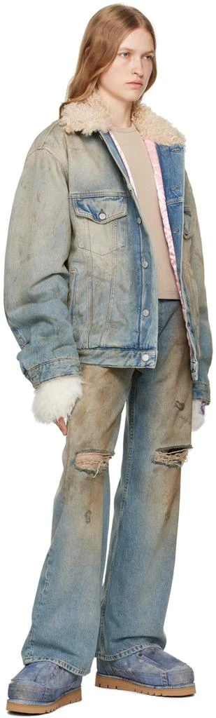 Acne Studios White Fluffy Gloves 3