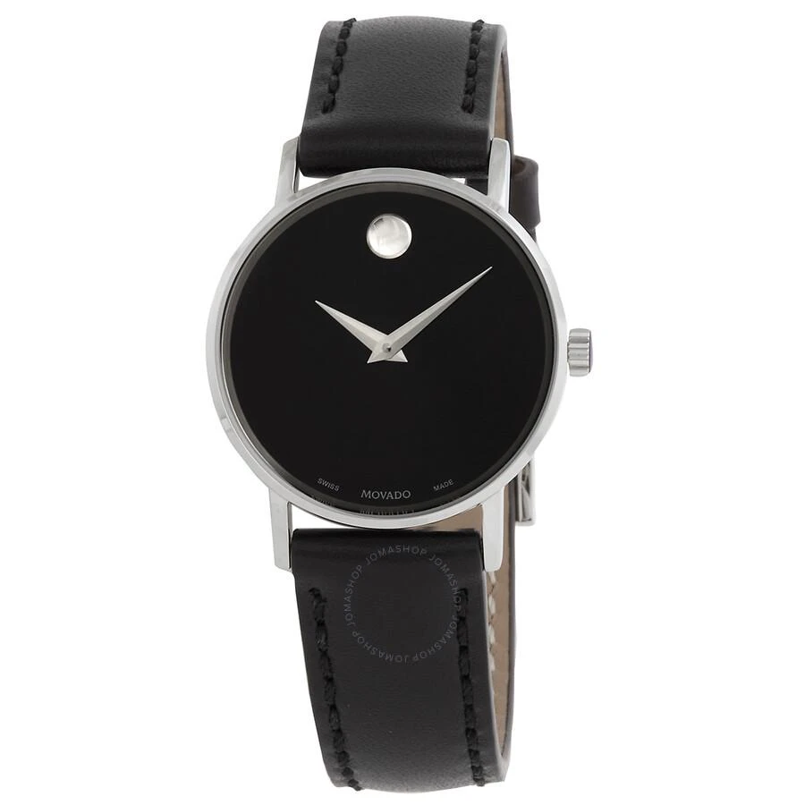 Movado Classic Museum Quartz Black Dial Ladies Watch 0607317 1