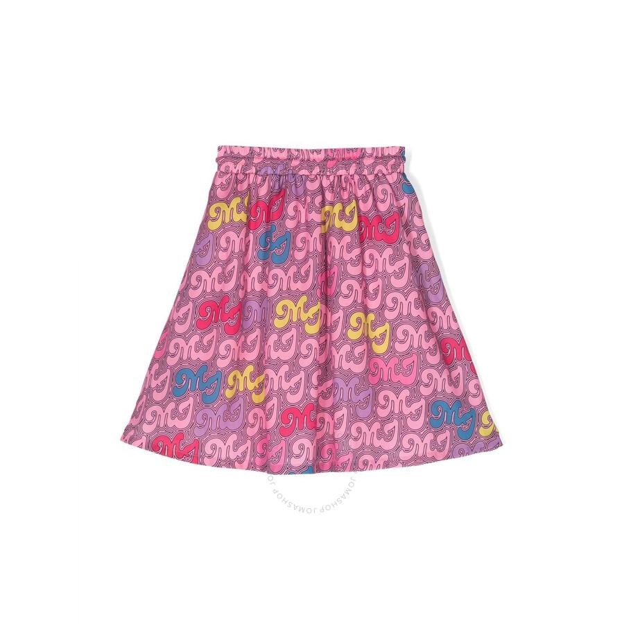 Marc Jacobs Girls Monogram Pleated Skirt