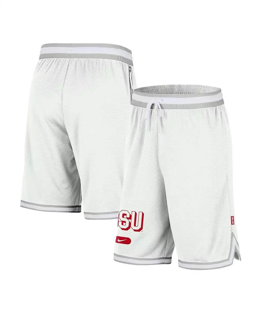 NIKE Men's White Ohio State Buckeyes DNA 3.0 Performance Shorts 1