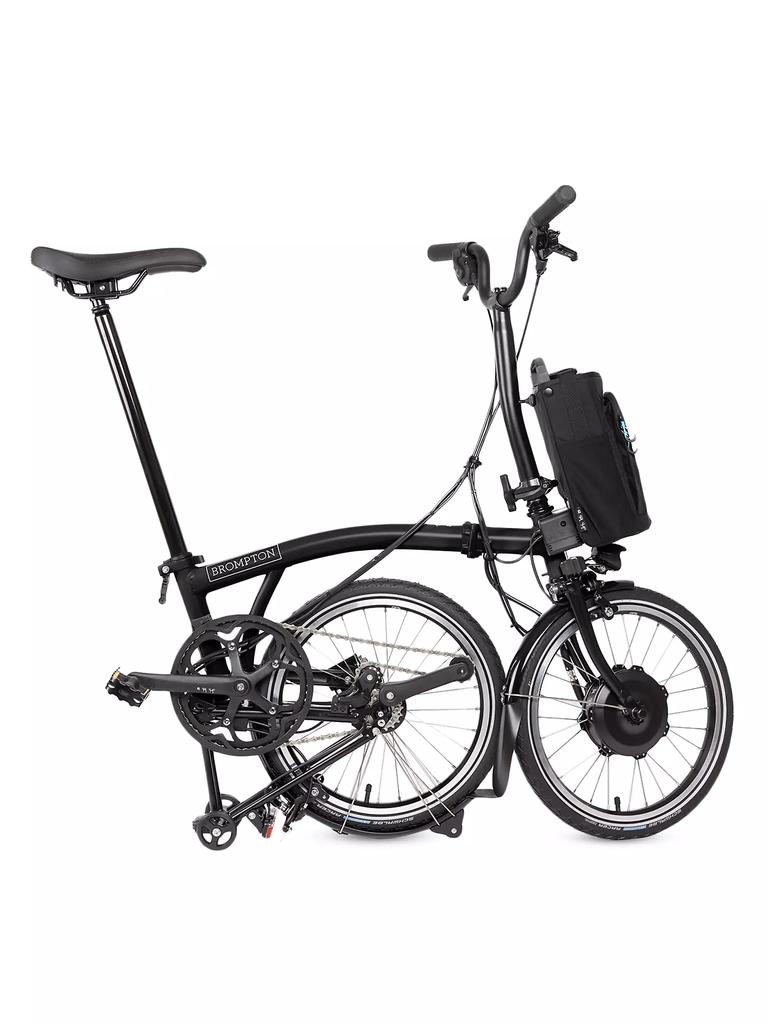 Brompton Bikes Electric C Line 12 Speed Mid Handlebar Folding Bike