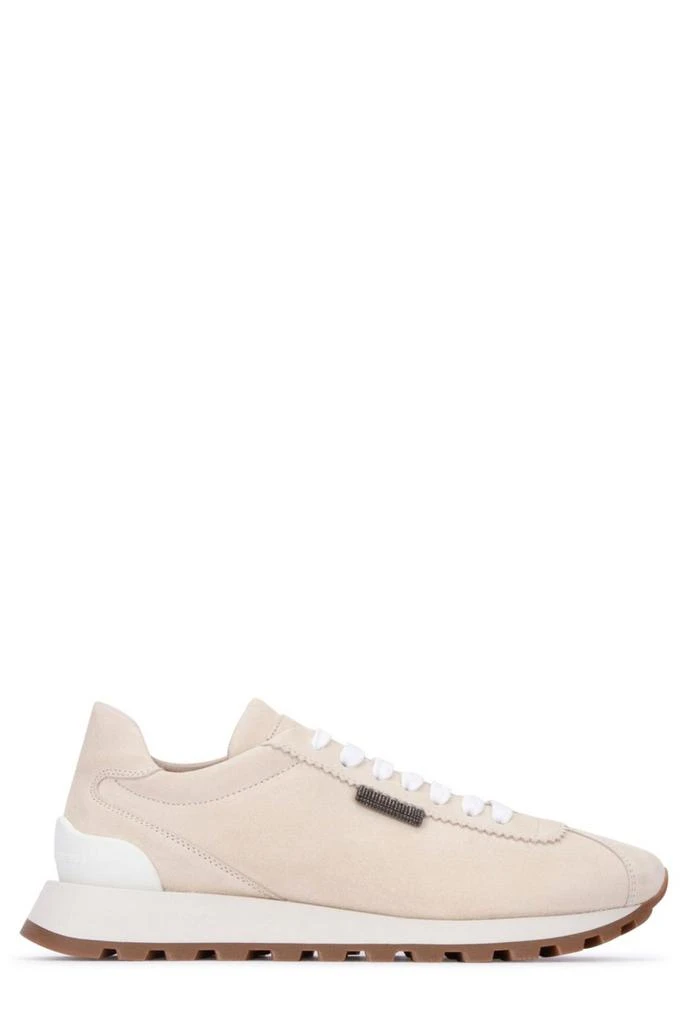 Brunello Cucinelli Brunello Cucinelli Round-Toe Lace-Up Trainers 1