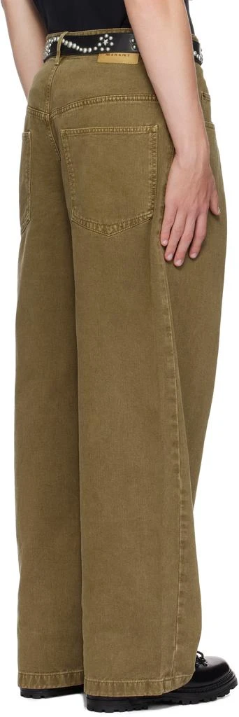 Isabel Marant Khaki Janael Jeans 3