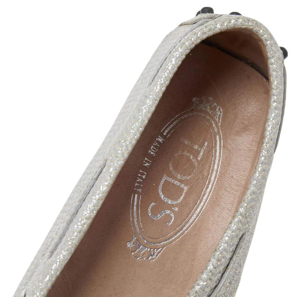Tod's Tod's Silver Glitter Slip on Loafers Size 36 7
