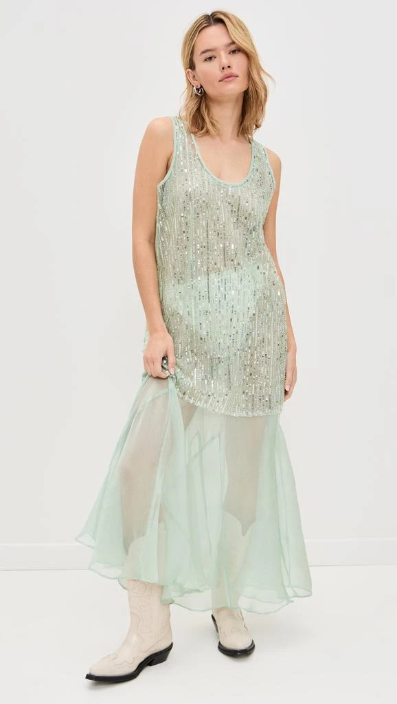 Endless Rose Sequins Overlay Chiffon Maxi Dress 1
