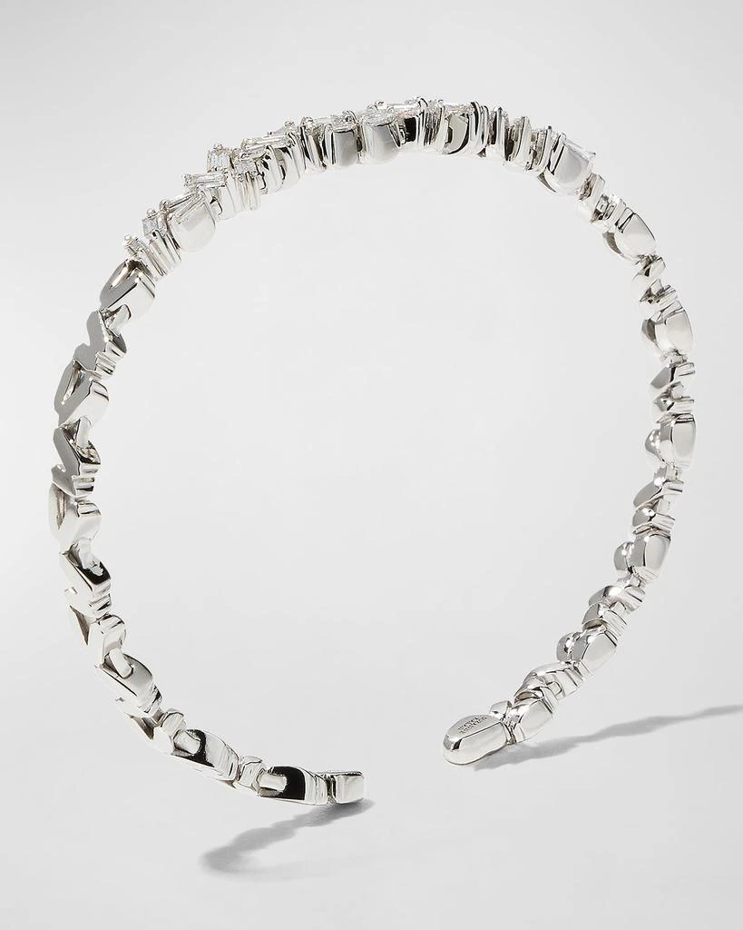 Suzanne Kalan White Gold Diamond Zigzag Bracelet 3