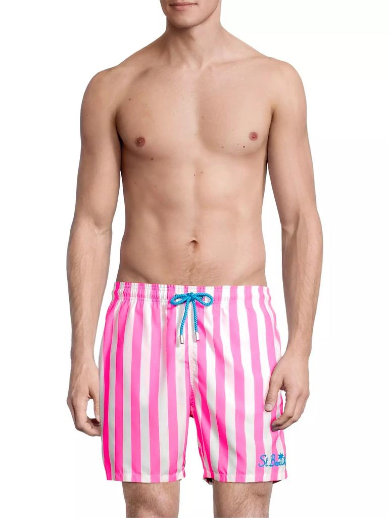 Mc2 Saint Barth Striped Drawstring Swim Shorts 3