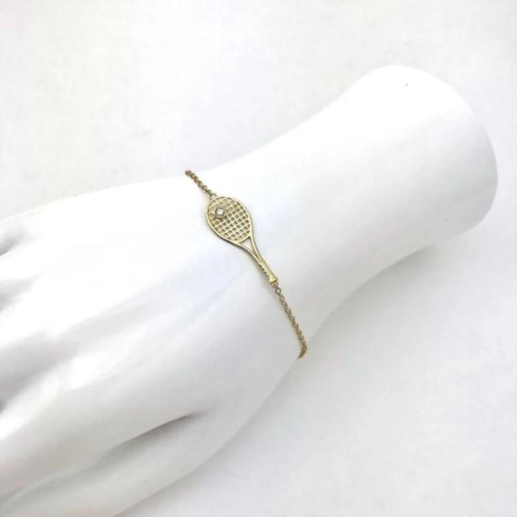Love Love Tennis Love Love Tennis - Women's Racket Diamond Ball Tennis Bracelet 2