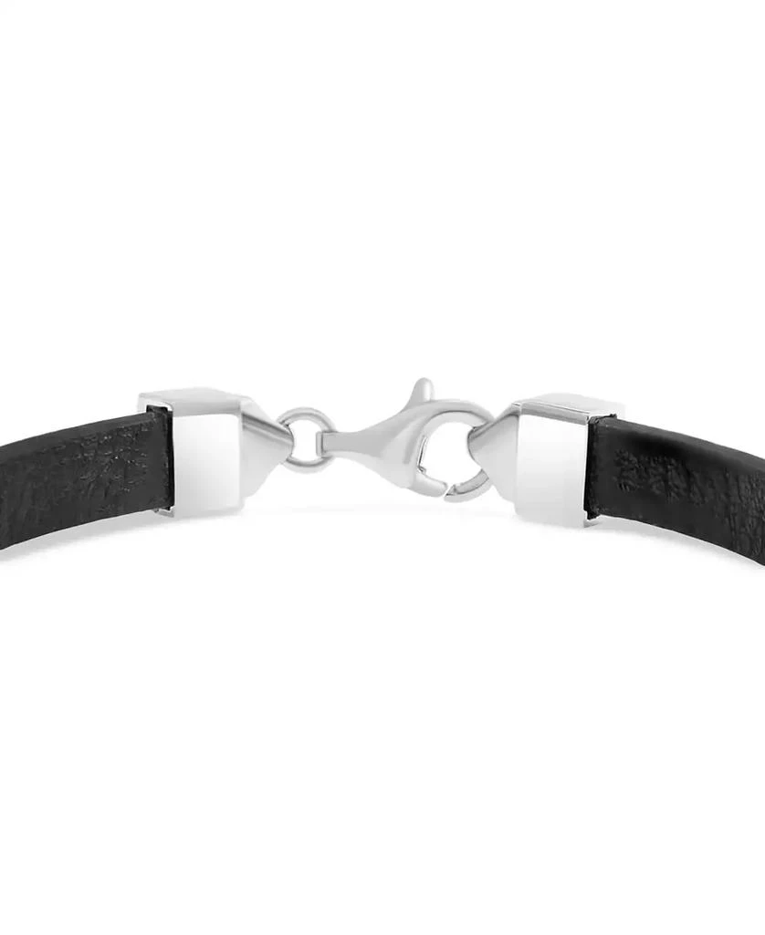 Effy EFFY® Men's Lapis & Blue Leather Bracelet in Sterling Silver (Also in Onyx & Malachite) 3