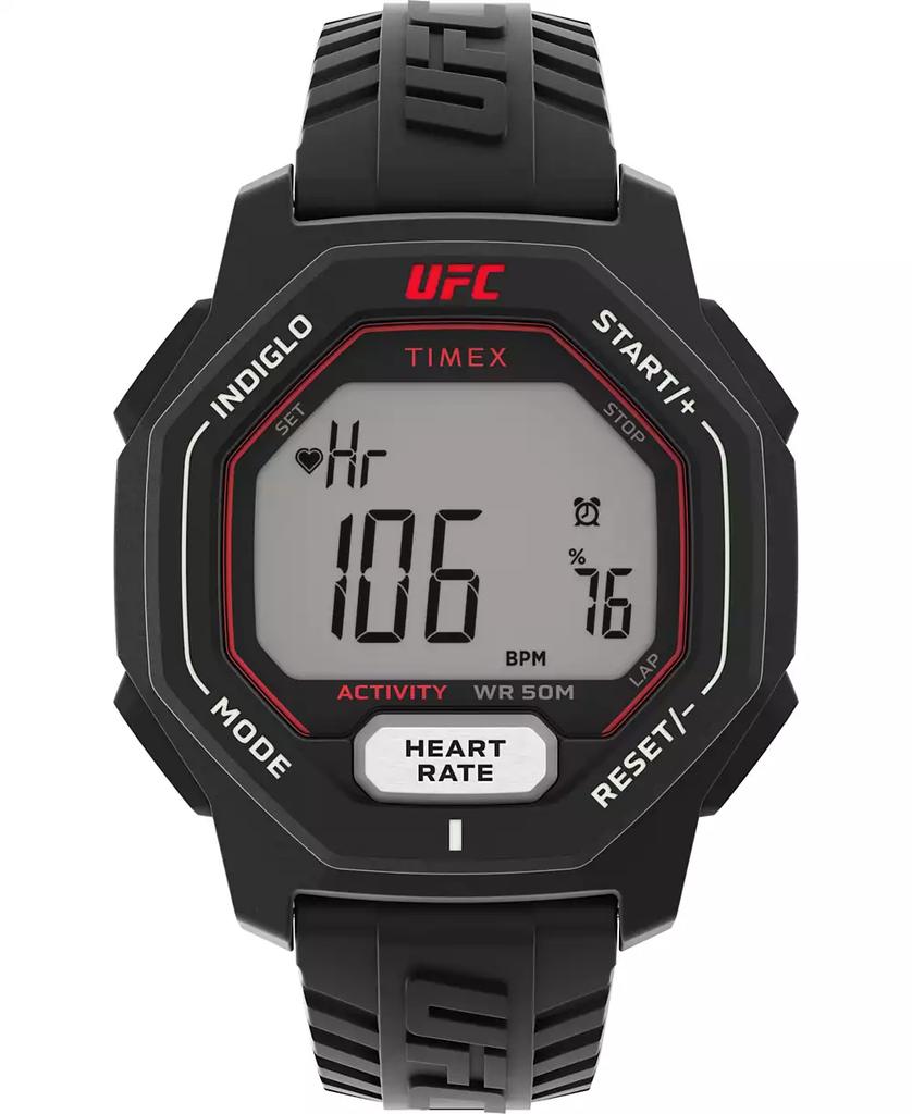 Timex UFC Men's Spark Digital Black Polyurethane Watch, 46mm