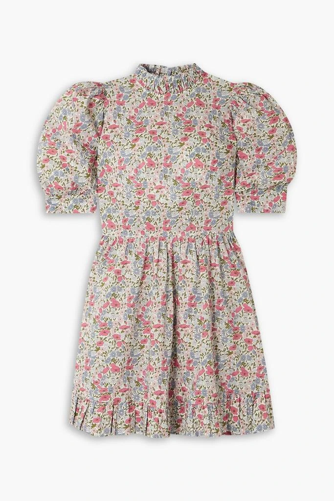 O PIONEERS Susie ruffled floral-print cotton mini dress 1