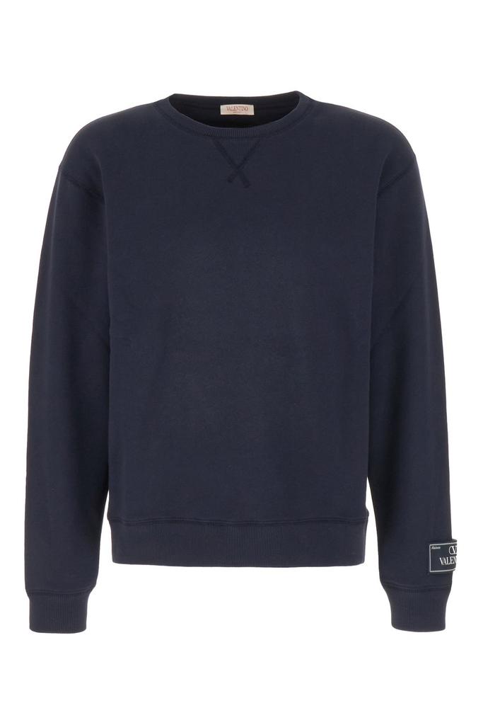 パーカー・フーディ Valentino Cotton Crewneck Sweatshirt With Patch Valentino COTTON HOODED SWEATSHIRT WITH VG PATCH | REVERSIBLE