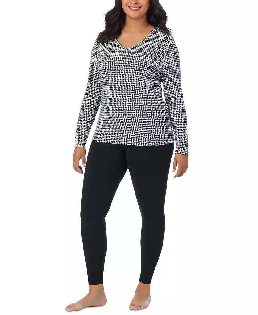 Cuddl Duds Plus Size Softwear Stretch V-Neck Top 3