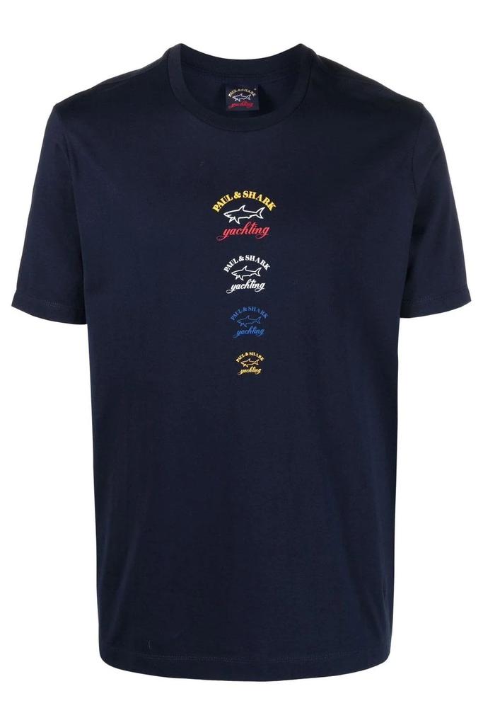 Paul & Shark Branded Cotton T-Shirt