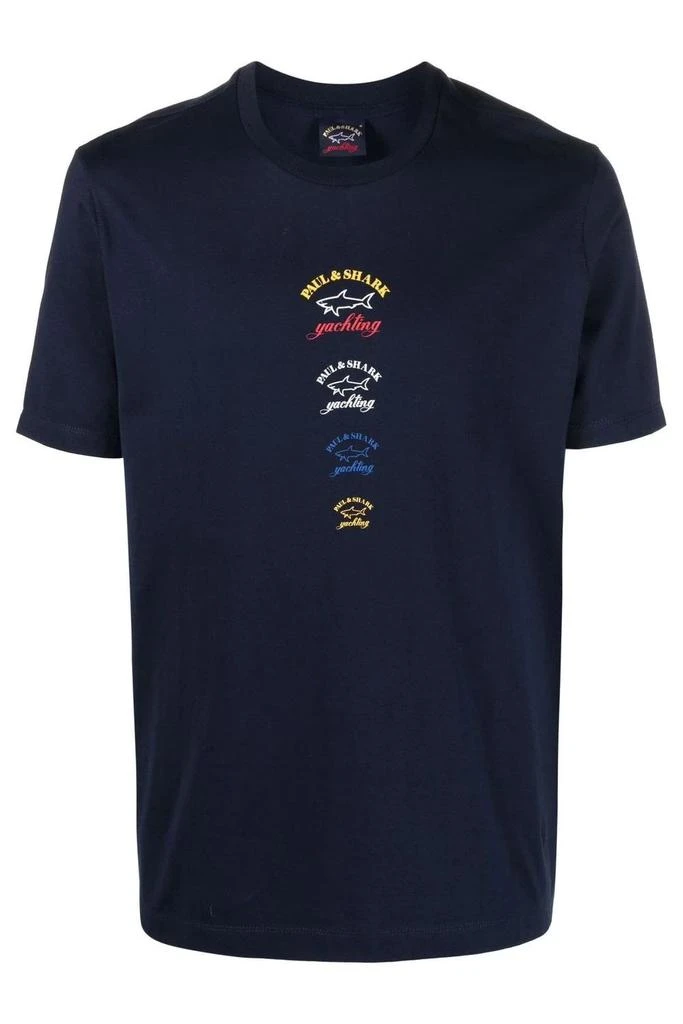 Paul & Shark Branded Cotton T-Shirt 1