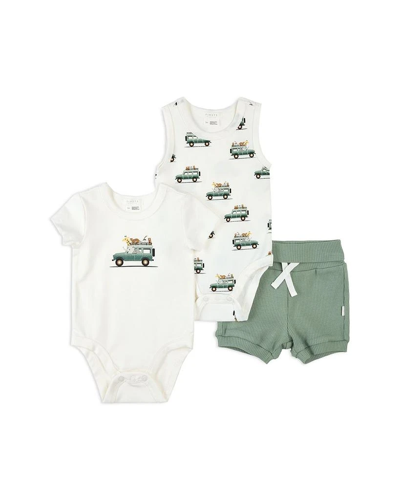 Petit Lem Boys' Safari SUV Bodysuits & Shorts Set - Baby 1