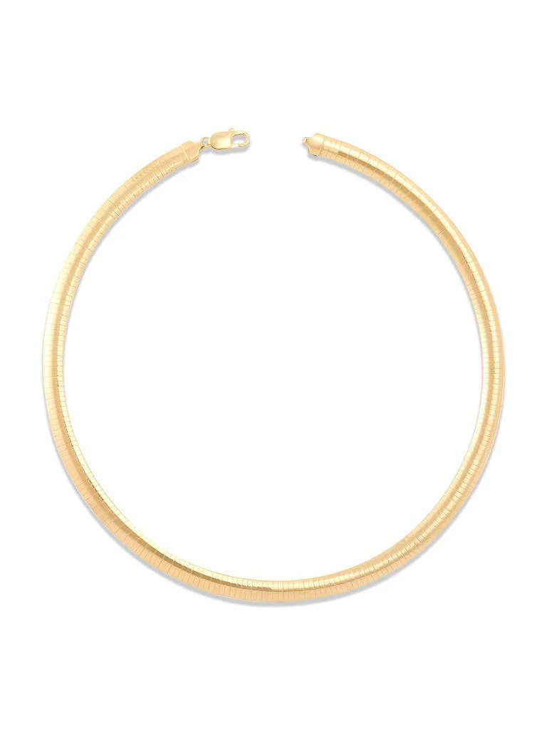 Saks Fifth Avenue 18K Goldplated Sterling Silver Omega Chain Necklace 2