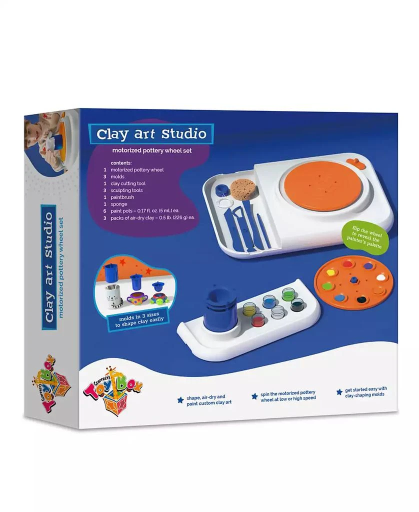 Geoffrey's Toy Box Motorized Pottery Wheel Clay Art Studio Set 9