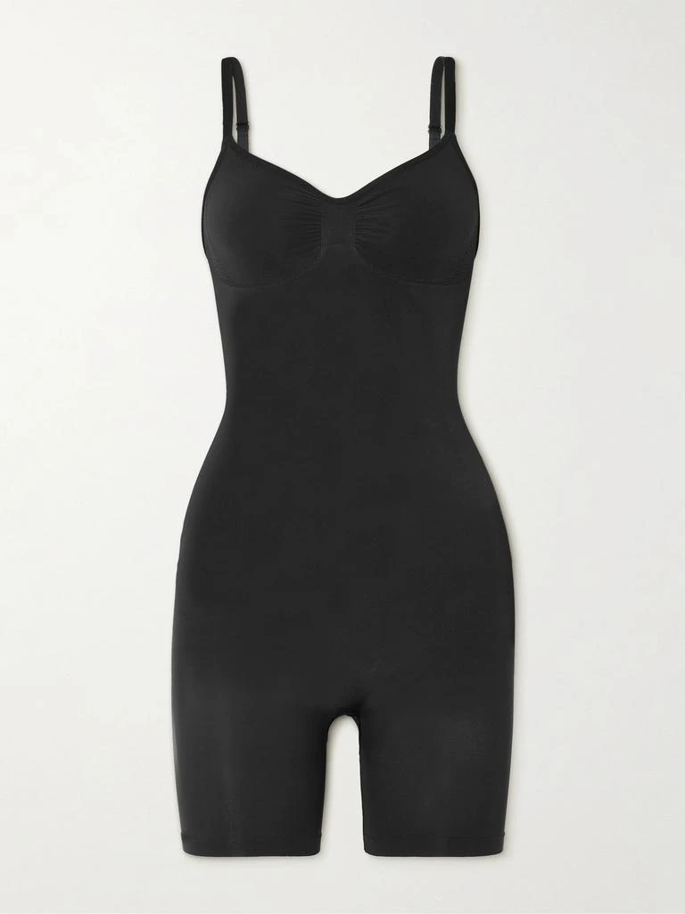 SKIMS Seamless Sculpt Mid Thigh Bodysuit - Onyx