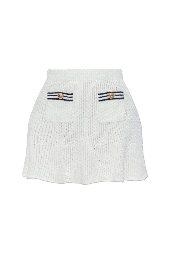 Self Portrait Self-Portrait Check Pleated Midi Skirt