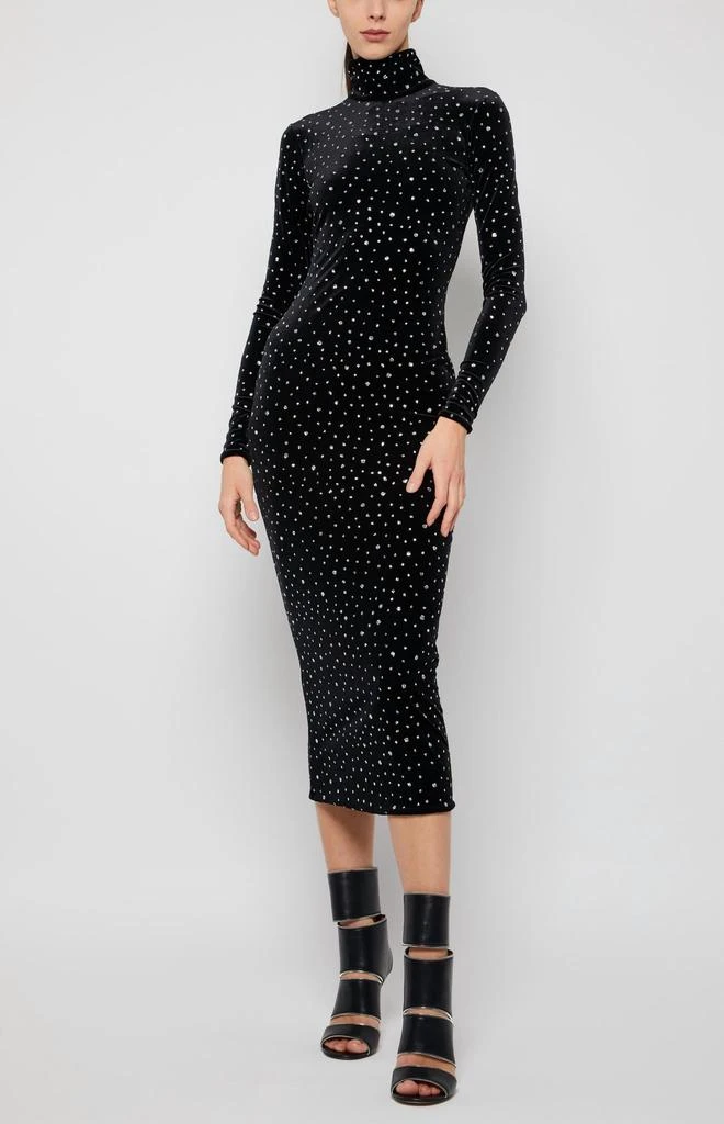 PRABAL GURUNG Prabal Gurung - Long Sleeve Crystal Turtleneck Dress 4