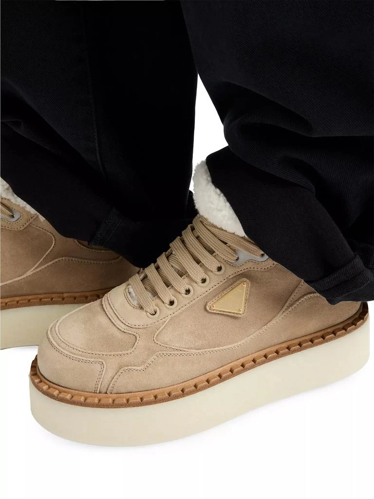 Prada Suede Mid-Top Sneakers 6
