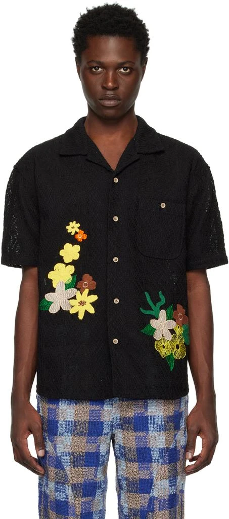 ANDERSSON BELL Black Floral Shirt 1