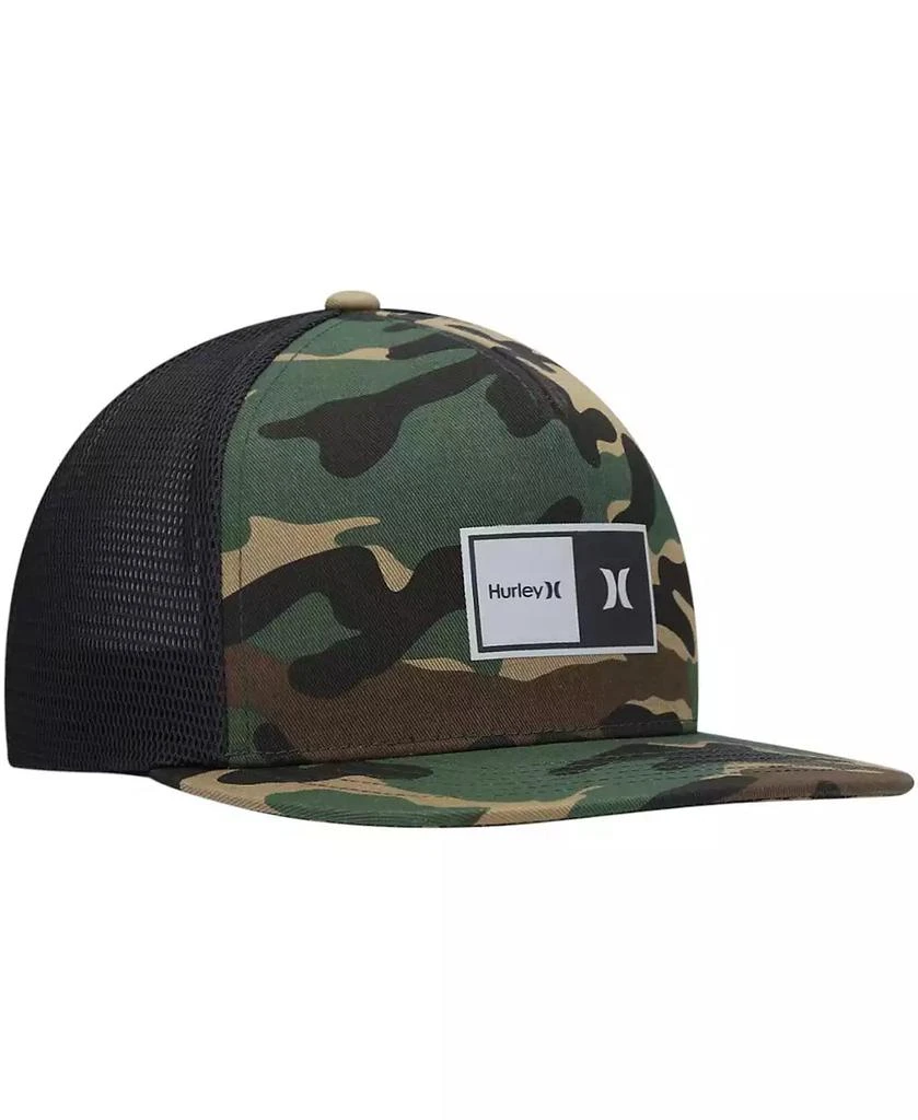 Hurley Men's Camo, Black 2.0 Trucker Snapback Hat 3