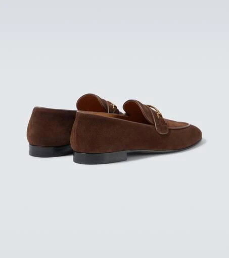 Tom Ford Liam chain-detail suede loafers 6