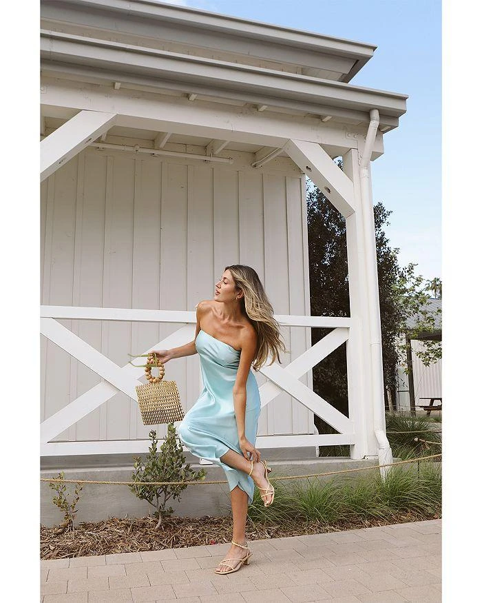blue dress for baby girl LA LUNE ASYMMETRICAL LONG SLEEVE MINI DRESS | CREAM | DRESSES