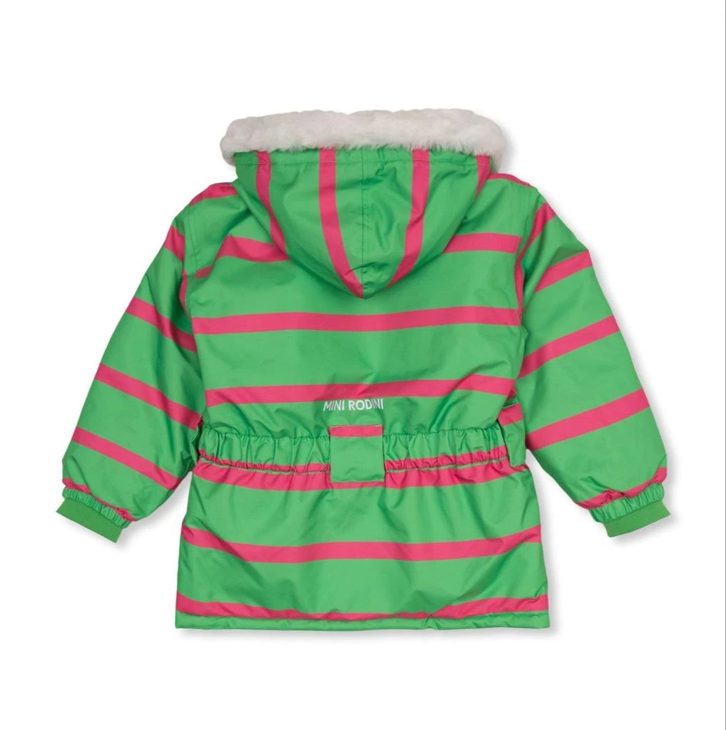 Mini Rodini Mini Rodini Zip-Up Striped Raincoat 2