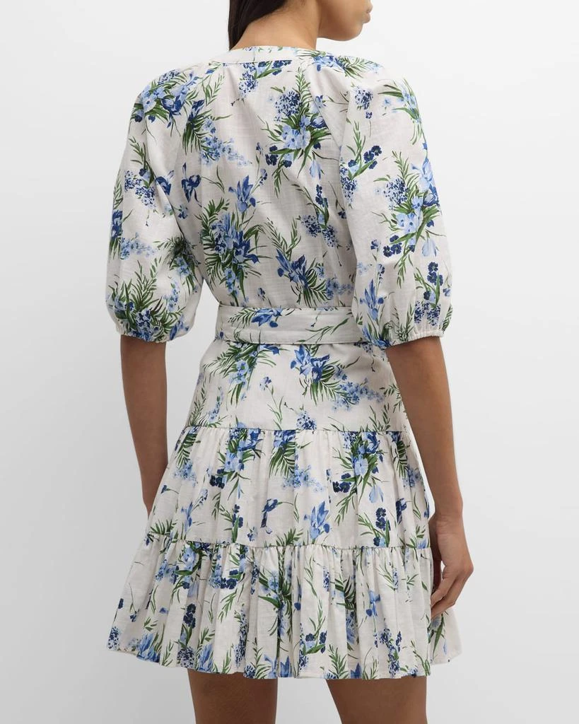 VERONICA BEARD Dewey Floral Button-Front Mini Dress 6
