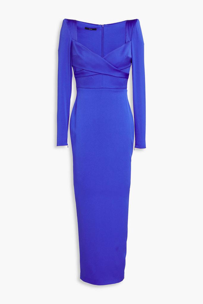Alex Perry Linden wrap-effect satin-crepe midi dress