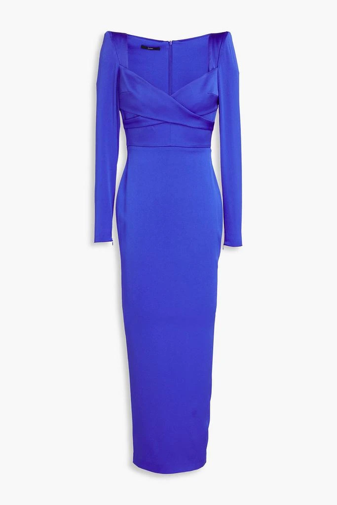 Alex Perry Linden wrap-effect satin-crepe midi dress 1