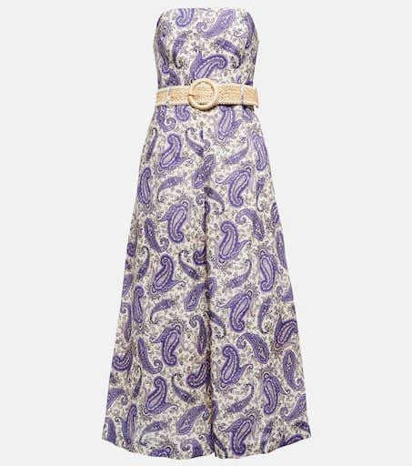 Zimmermann Devi strapless linen jumpsuit 1