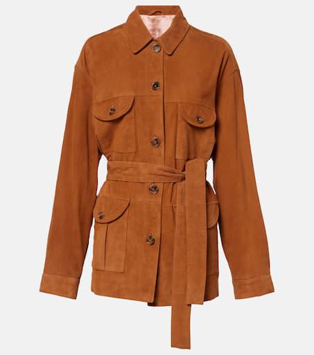 BLAZÉ MILANO Viva Sahariana belted suede jacket