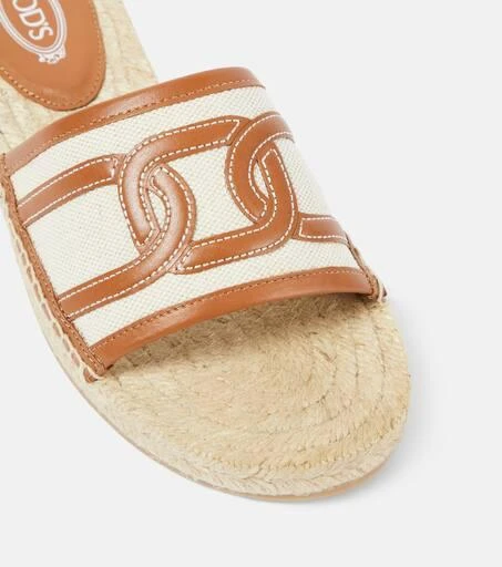 Tod's Leather-trimmed sandals 6