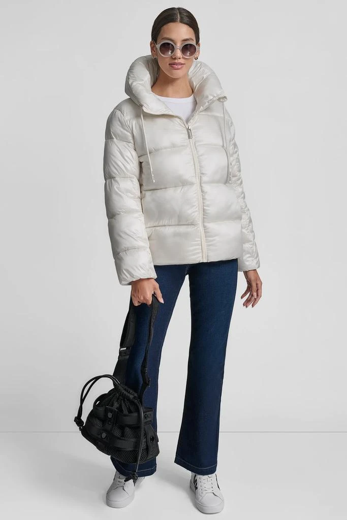 DKNY FUNNEL-NECK LIGHTWEIGHT PUFFER JACKET 8
